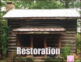 Historic Log Cabin Restoration  Mitchell County, Georgia